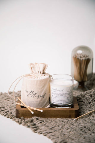 Handmade Soy Wax Candle · I AM Blessed 7.5 oz