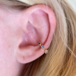 Zirconia · Multicolored Ear Cuff - Of The Vine