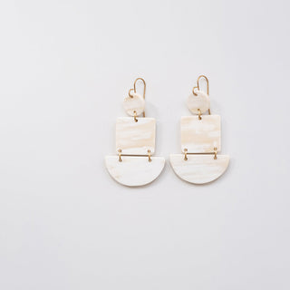 Half Circle Square Earrings