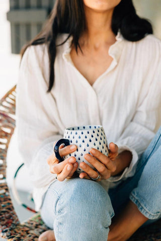 Rainy Day · Hand-painted Ceramic Mug - Of The Vine