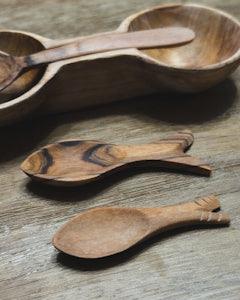 Noah · Olive Wood Fish Spoons