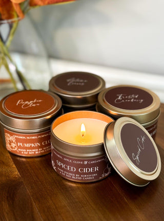 Fall scent candle gift set