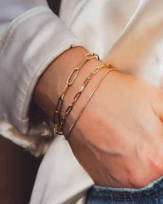 Gold Renaissance · Short Link Paperclip Bracelet - Of The Vine