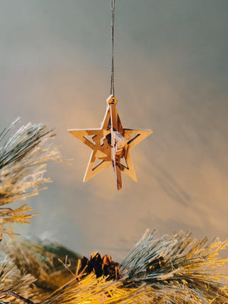 Guiding Star · Olive Wood Nativity Ornament - Of The Vine