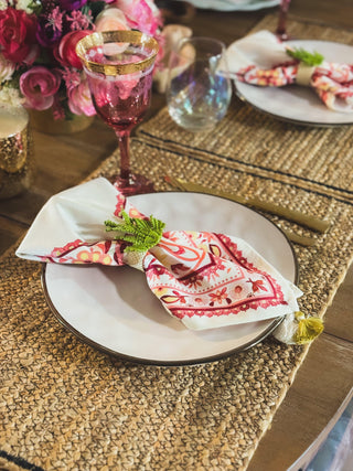 El Jardín · Tossa Hand Braided Jute Placemat · Set of 4 - Of The Vine