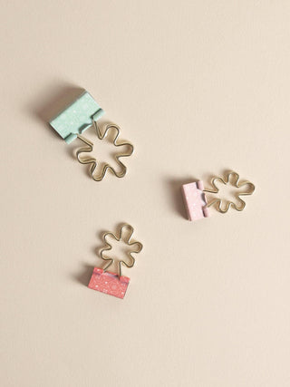 Flower Binder Clips · Set of 8 - Of The Vine