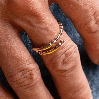 Morse Code Ring · Patterned · Brave - Of The Vine