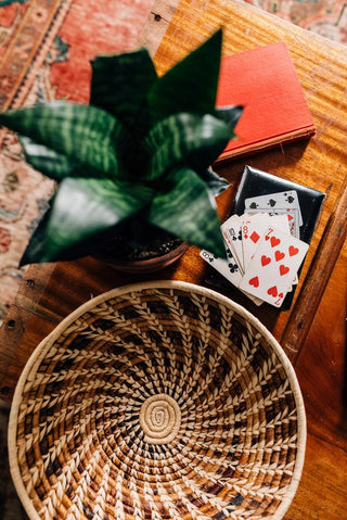 Handmade Raffia Basket · Late Autumn Spiral - Of The Vine