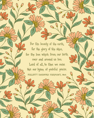 For the Beauty of the Earth · Poster - Of The Vine