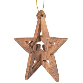 Guiding Star · Olive Wood Nativity Ornament - Of The Vine