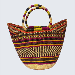 Samaria · Multicolored · Bolga Shopping Basket - Of The Vine