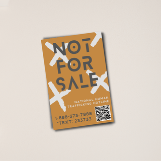 "Not For Sale" · Anti-Human Trafficking Vinyl Sticker - Of The Vine