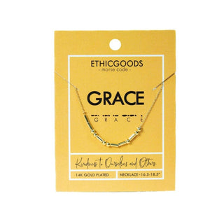 Morse Code Beaded Necklace · Grace - Of The Vine