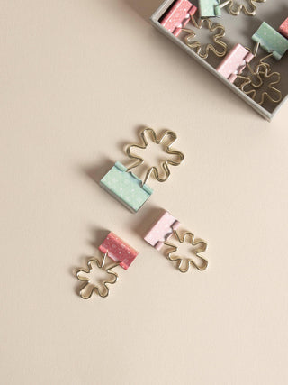 Flower Binder Clips · Set of 8 - Of The Vine